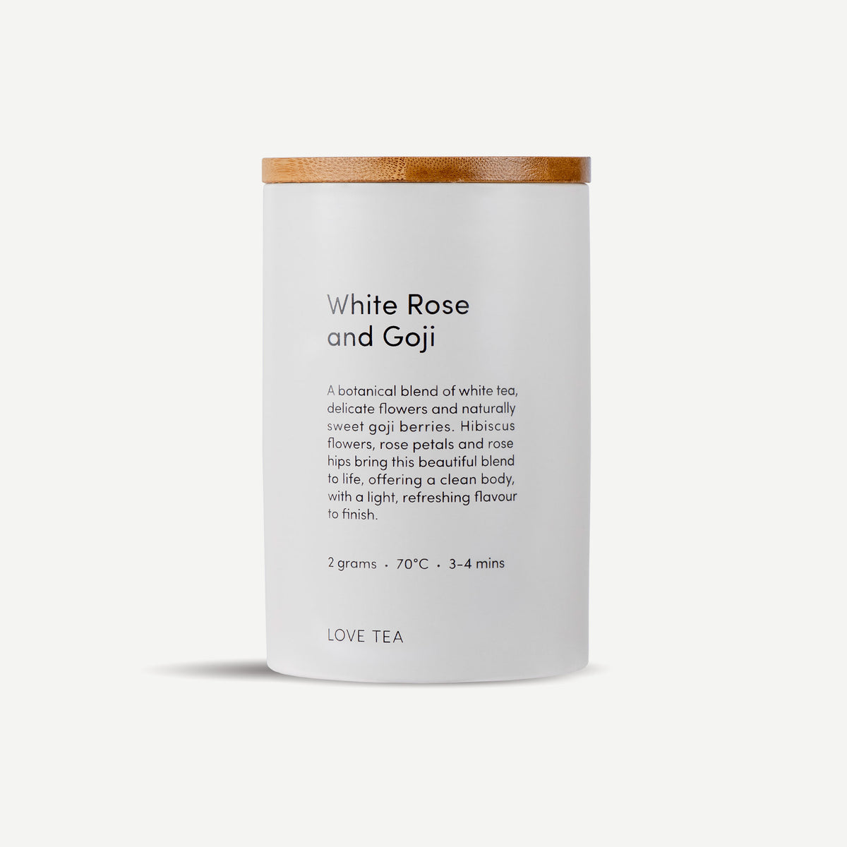 White Rose and Goji Canister